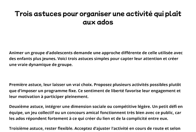 je rédige des articles de blog optimisés et engageants